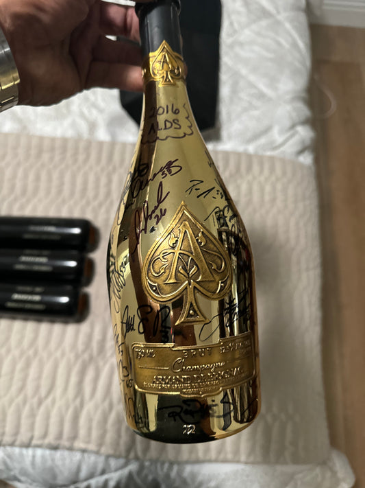 2016 ALDS Signed Champagne Bottle